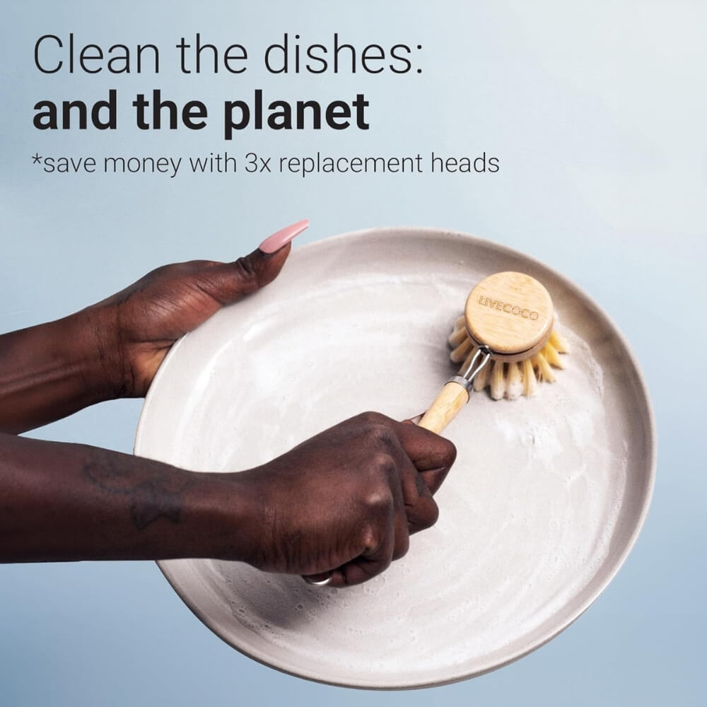 Eco Dish Cleaning Set & Replacement Brushes-2