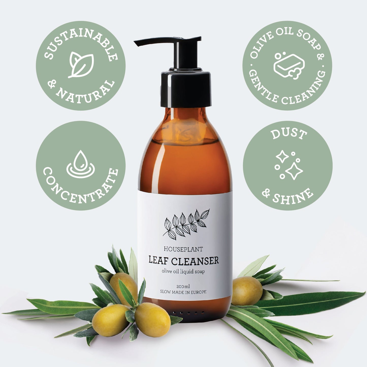 Generosa Strength & Protection Bundle - Natural Plant Care Kit for Strong, Healthy Plants | Plant Food 50ml, Leaf Cleanser 200ml, Leaf Protector 50ml, Plant Mister 200ml-2