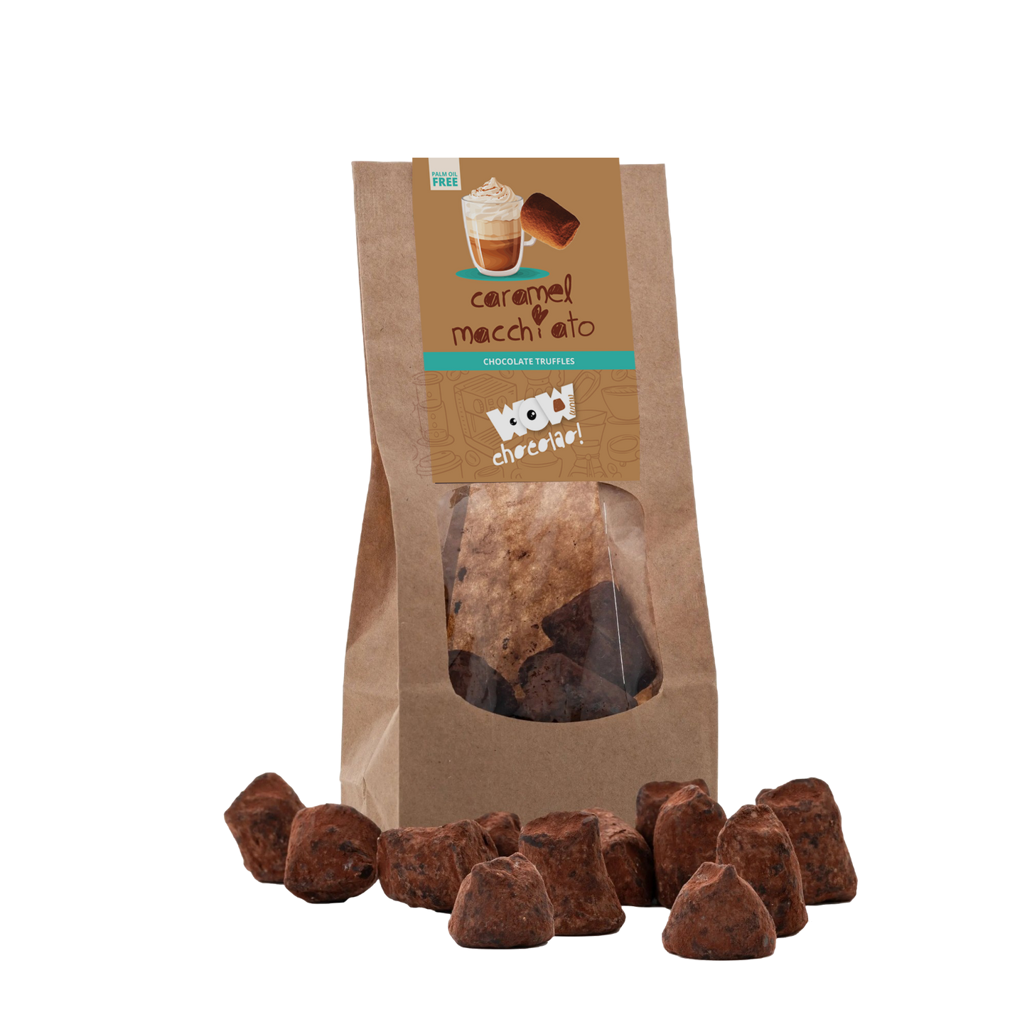 Caramel Macchiato Chocolate Truffles - Biodegradable bag 130g-0
