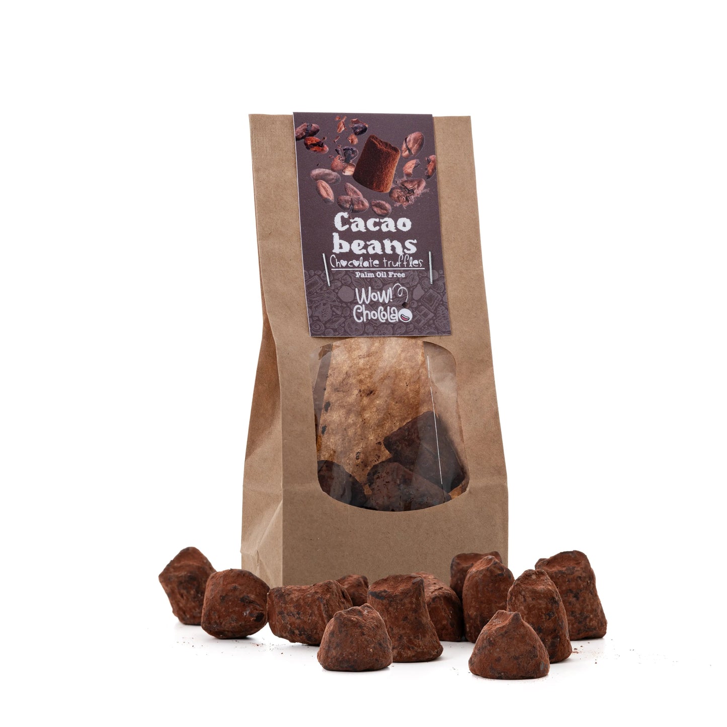 Cacao Nibs Chocolate Truffles - Biodegradable bag 130g-1