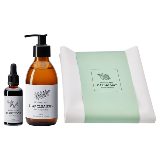Generosa Plant Care Starter Bundle - The Starter Kit for Healthy Plants | Plant Food 50ml, Leaf Cleanser 200ml, Caring Mat 60x70cm-0