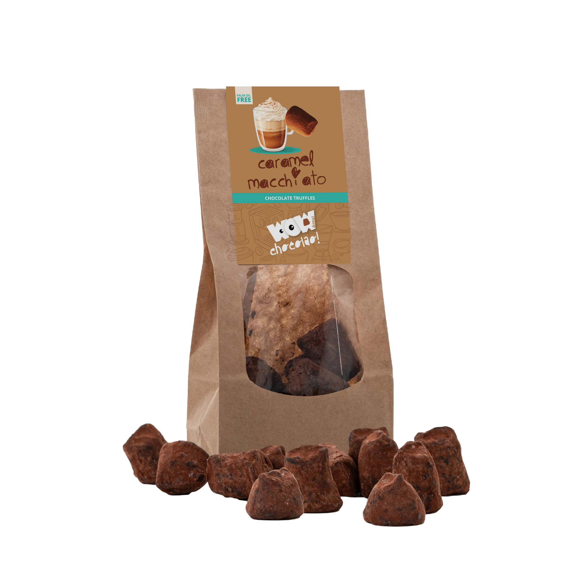 Caramel Macchiato Chocolate Truffles - Biodegradable bag 130g-0