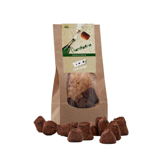 Champagne Chocolate Truffles - Biodegradable packaging 130g-0