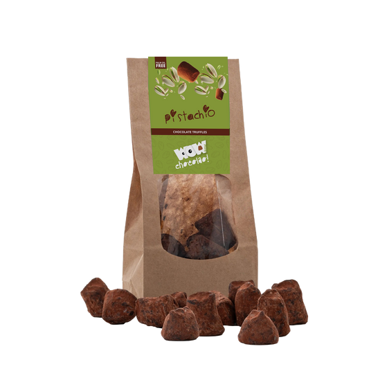 Pistachio Chocolate Truffles - Biodegradable bags 130g-0