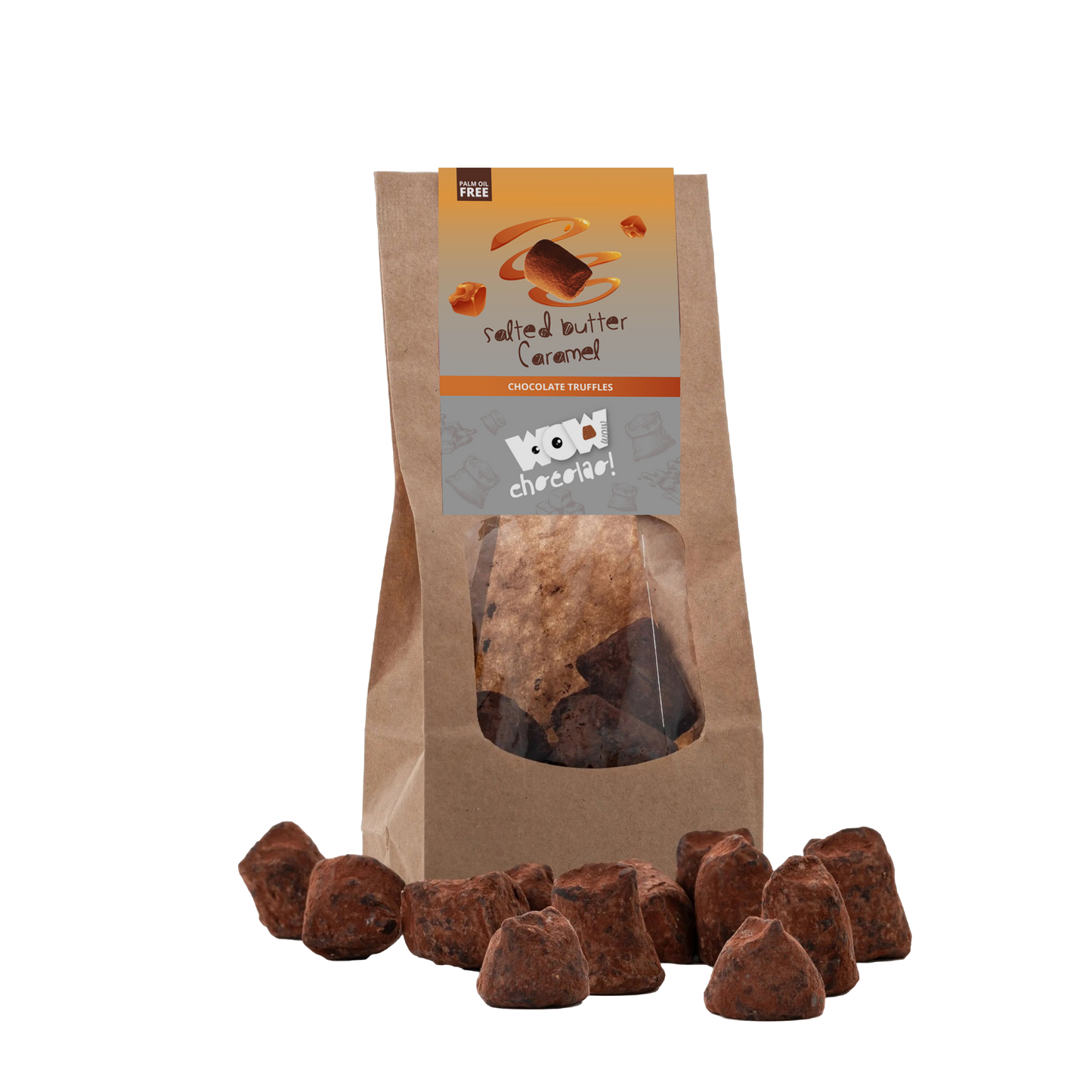 Salted Caramel Chocolate Truffles - Biodegradable bags 130g-0